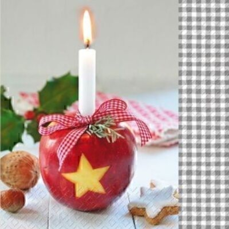 Christmas Napkins Candle Design Karin by Stewo